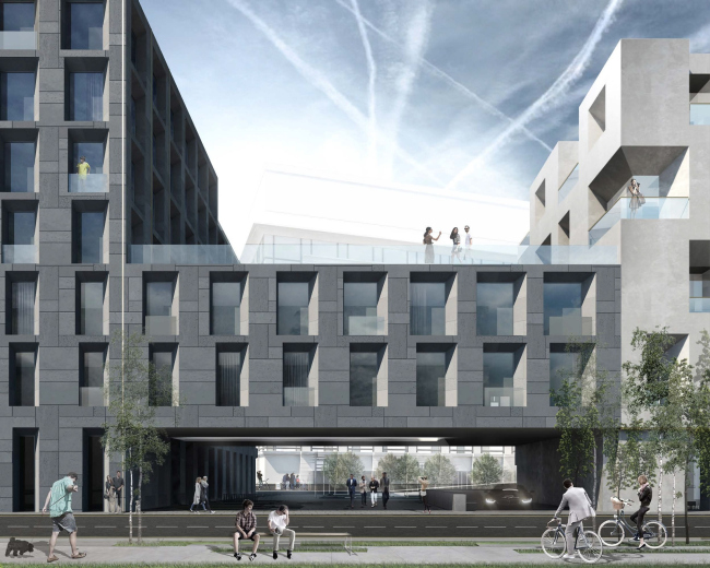 Competition project for renovating the Sytin Printworks into a premium-class apartment and housing complex. Blok's "The Twelve" building  Kleinewelt Architekten