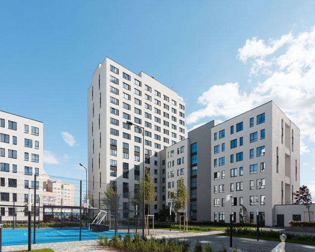 The residential block in "Solnechny" neighborhood � OSAArchitects