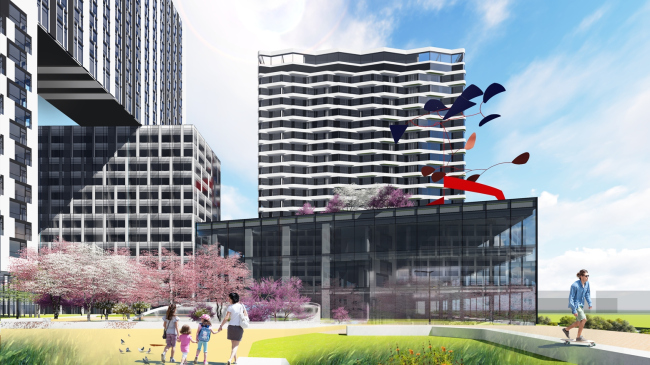 "Kandinsky Bauhaus" residential complex in the area of the Shelepikhinskaya Embankment � UNK project