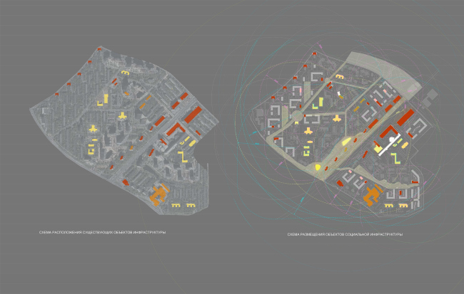 Concept of reorganizing City Blocks 32-33 and 34-35 in the area of the Vernadskogo Avenue. Social infrastructure projects � Ginsburg Architects + Mosproject