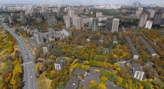 Concept of reorganizing City Blocks 32-33 and 34-35 in the area of the Vernadskogo Avenue. Photofixation. The current situation � Ginsburg Architects + Mosproject