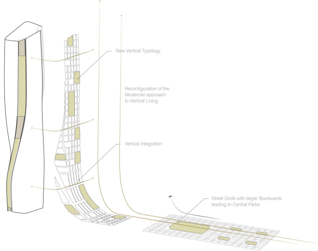 Башня wasl © UNStudio