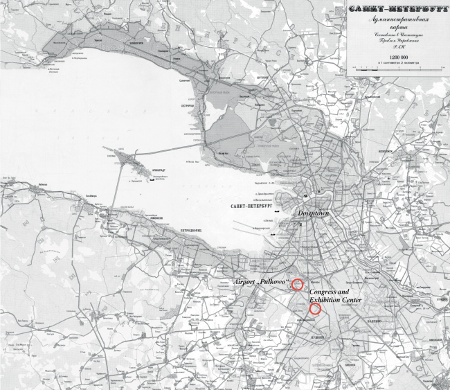 Location plan  SPEECH, Evgeny Gerasimov and Partners