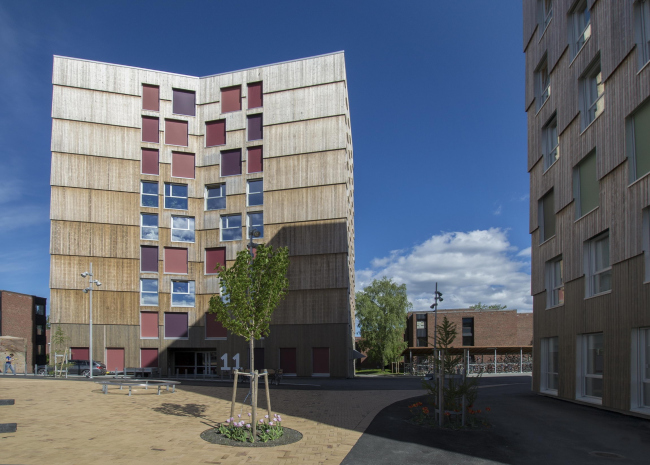 Студенческое общежитие Moholt 50|50 © Studentsamskipnaden og MDH arkitekter