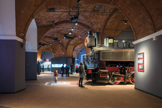 The Central Museum of the Oktyabrskaya Railway. Exposition in the halls of the old depot  Studio 44