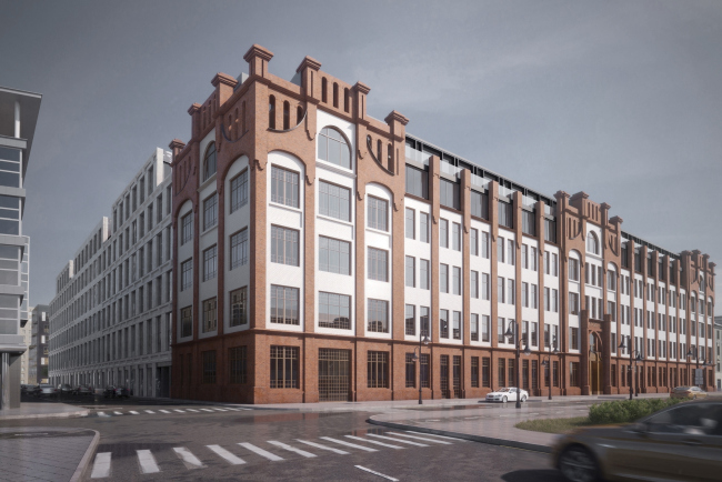 Contest project of renovating the First Exemplary Printing Works. View from the Pyatnitskaya Street � DNK ag