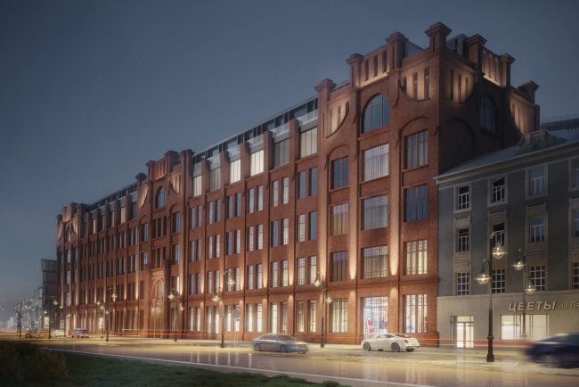 Contest project of renovating the First Exemplary Printing Works. View from the Pyatnitskaya Street � DNK ag