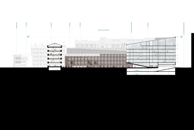 Contest concept of renovating the First Exemplary Printing Works. � Wall