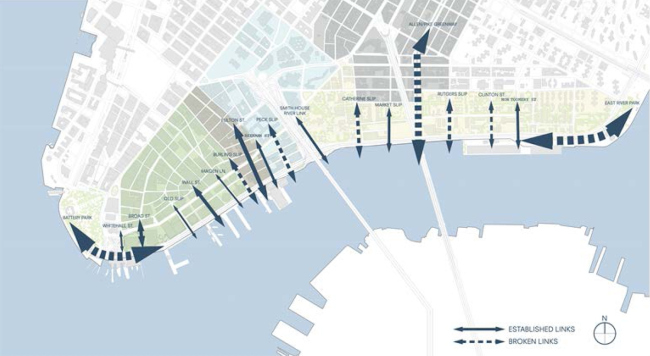 ����������� � ������������� ����� ����� ������� � ����������� ������������ ��� ����� � ���-����� --  East River Waterfront -- The City of New York . Used with permission of the New York City Department of City Planning. All rights reserved