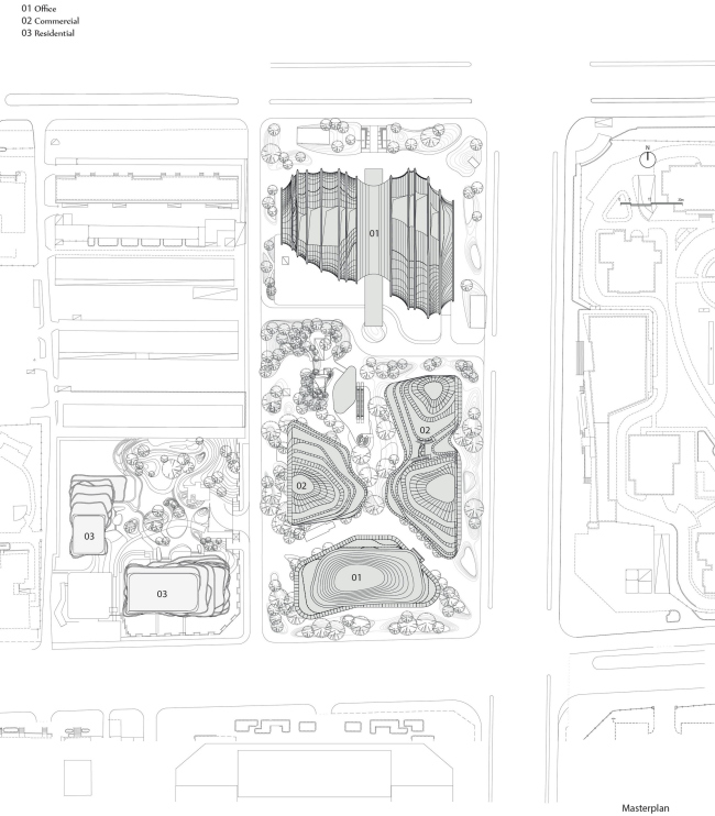 Комплекс «Чаоян Парк Плаза» © MAD Architects