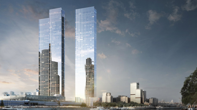 ������ ����������� Capital Towers (270�) �� ����������������� ����������. � Sergey Skuratov architects