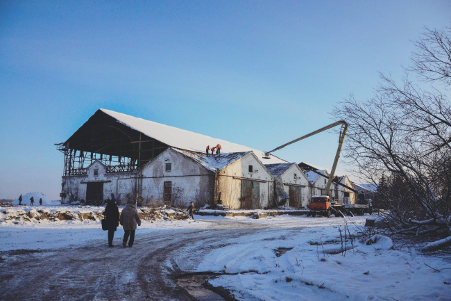 Состояние пакгаузов на Стрелке в Нижнем Ногороде. 26 декабря 2017 г. Фотография ©Юлия Гусева, Архи.ру Состояние пакгаузов на Стрелке в Нижнем Ногороде. 26 декабря 2017 г. Фотография ©Юлия Гусева, Архи.ру
