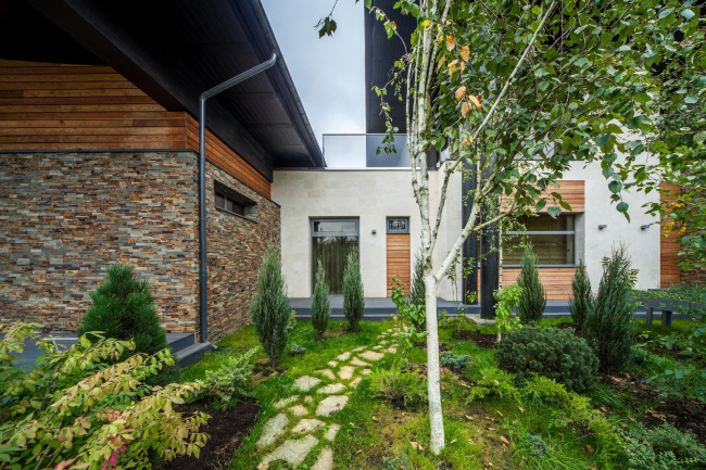 Wing-house in the Moscow area. Architect: Roman Leonidov � Studio of Roman Leonidov