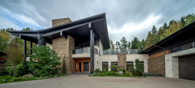Wing-house in the Moscow area. Architect: Roman Leonidov � Studio of Roman Leonidov