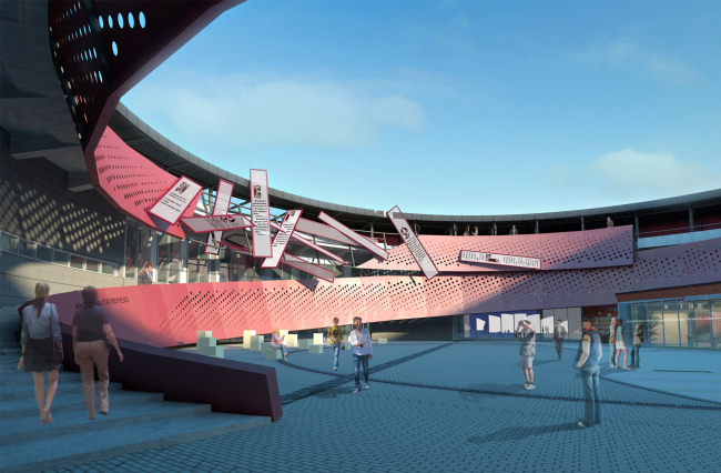 The museum building in "New Jerusalem". Visualization, 2013 � City-Arch