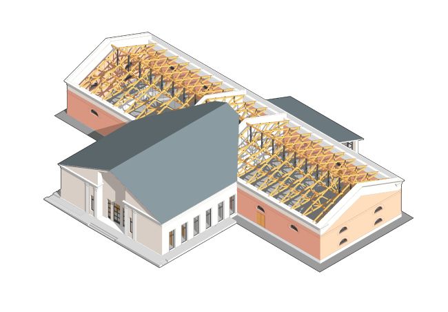 The project of reconstructing the manège in Zvenigorod � People's Architect