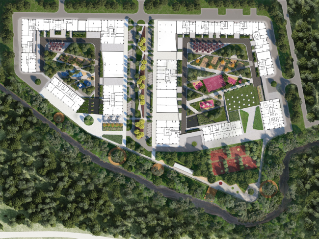 Life-Kutuzovsky housing complex. The master plan