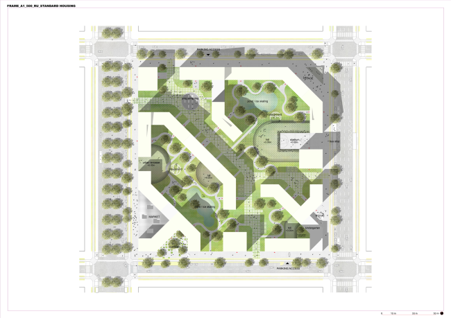 Концепция стандартного жилья для среднеэтажной модели застройки © Boustany – Suphasidh – Desfonds + A2OM (международная команда)