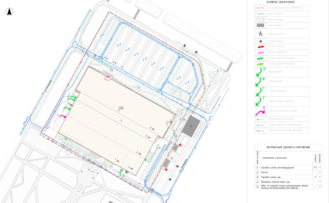 "Golden Babylon Otradnoe" shopping mall. Masterplan  Blank Architects