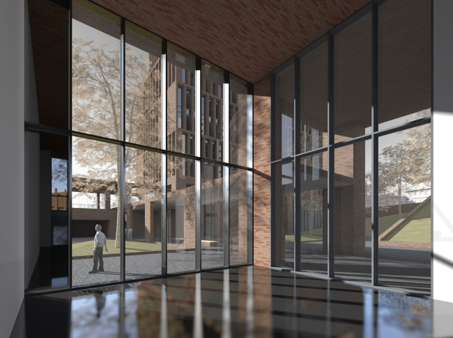 ЖК «Эгодом». Интерьер лобби. 3-D визуализация © Сергей Скуратов ARCHITECTS