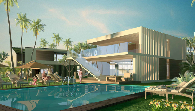 Development of the territory of "Paradise Waters" resort. The villa � Arhitekturium
