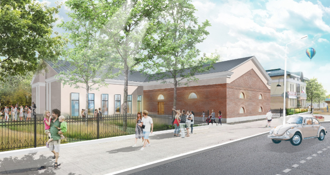 The project of restoring the Zvenigorod Manège. View from the Moskovskaya Street (project proposal) � People's Architect