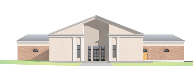 The project of restoring the Zvenigorod Manège. Facade along the Nekrasova Street � People's Architect