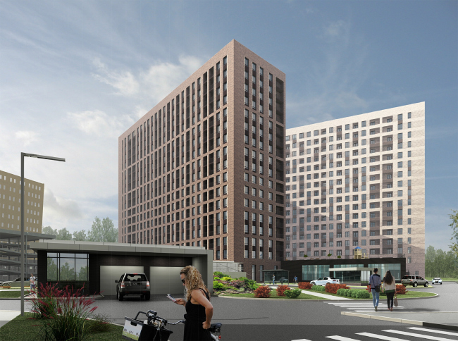 Hotel and business complex on the Rublevo-Uspenskoe Highway. Computer model � Sergey Kisselev and Partners