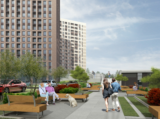 Hotel and business complex on the Rublevo-Uspenskoe Highway. Computer model � Sergey Kisselev and Partners