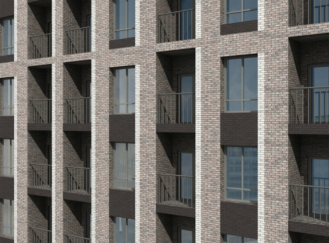 Hotel and business complex on the Rublevo-Uspenskoe Highway. Computer model, fragment of building B � Sergey Kisselev and Partners