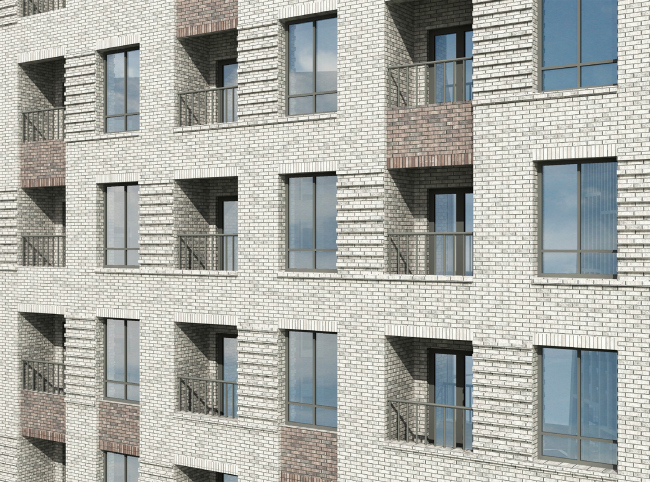 Hotel and business complex on the Rublevo-Uspenskoe Highway. Fragment of Building � (hotel) � Sergey Kisselev and Partners