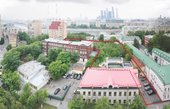 "Z-House" residential complex. View of the future construction site  ATRIUM