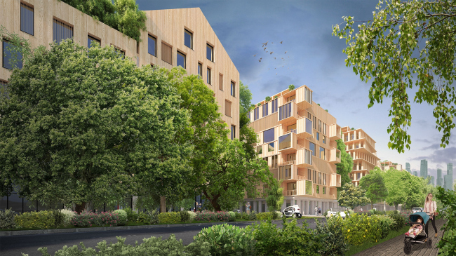 Wood City housing complex  Totan Kuzembaev Architectural Studio