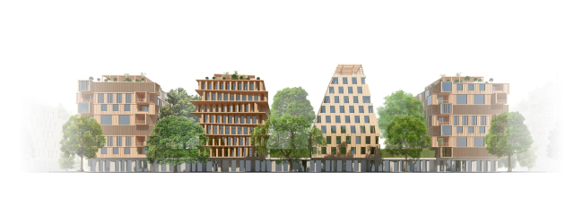 Wood City housing complex  Totan Kuzembaev Architectural Studio
