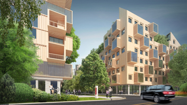 Wood City housing complex  Totan Kuzembaev Architectural Studio