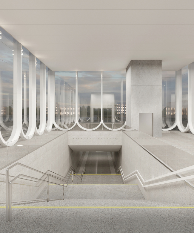 Концепция оформления станции «Кленовый бульвар» © IND Architects