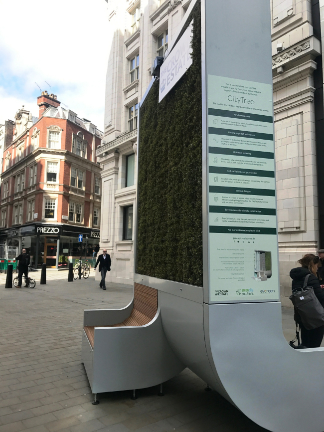 ��������� CityTree � ������� � The Crown Estate 