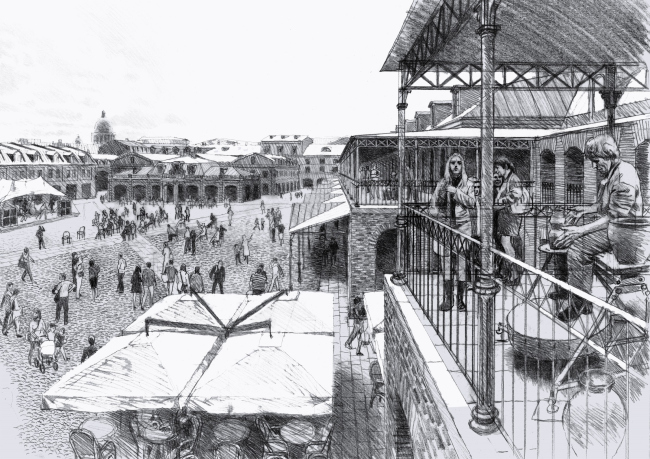 Renovation and reorganization to fit modern functions of the regional cultural heritage site "Apraksin Dvor with the Mariinsky Market" � Studio 44