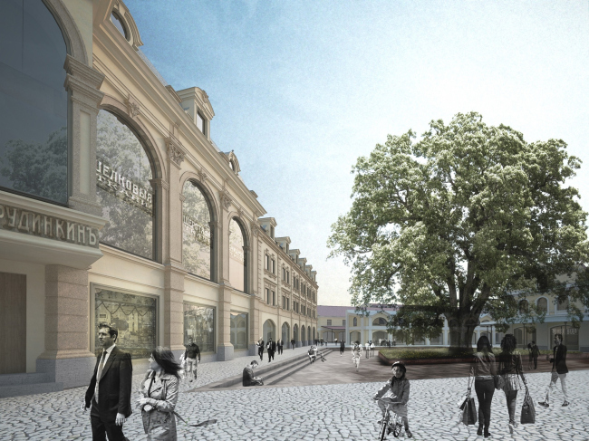 Renovation and reorganization to fit modern functions of the regional cultural heritage site "Apraksin Dvor with the Mariinsky Market"  Studio 44