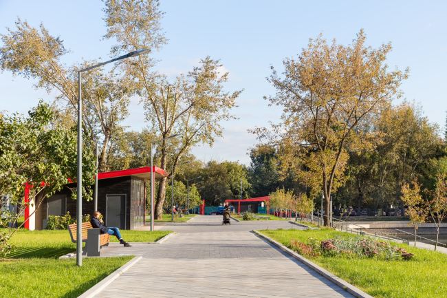 Reorganization of the Krasnogvardeiskie Ponds. Pavilions next to the Lower Pond  WOWHAUS