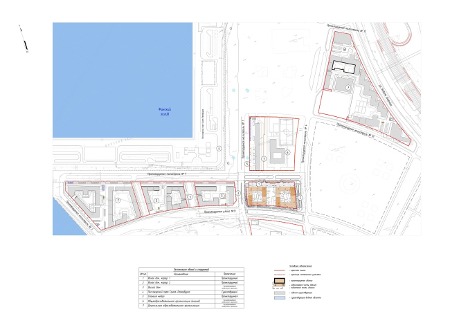 "Golden City" residential complex. Block #7. Location plan  KCAP + ORANGE + A.Len