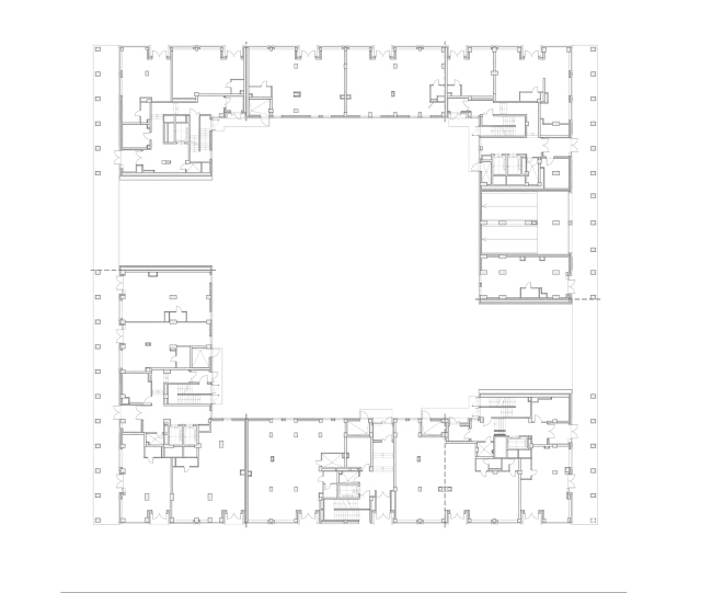 "Golden City" residential complex. Block #6. Building 1, the 1st floor  KCAP + ORANGE + A.Len