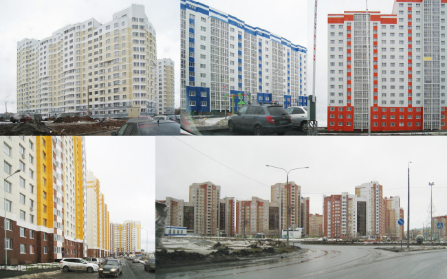 Typical examples of Orenburg's modern housing construction. Photo courtesy by Sergey Kisselev and Partners