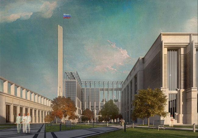 The Parliamentary Center, a competition project, 2015. Version 1  A-GA