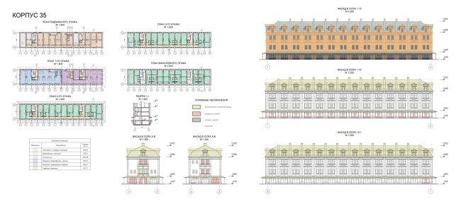 Renovation and reorganization to fit modern functions of the regional cultural heritage site "Apraksin Dvor with the Mariinsky Market"  Studio 44