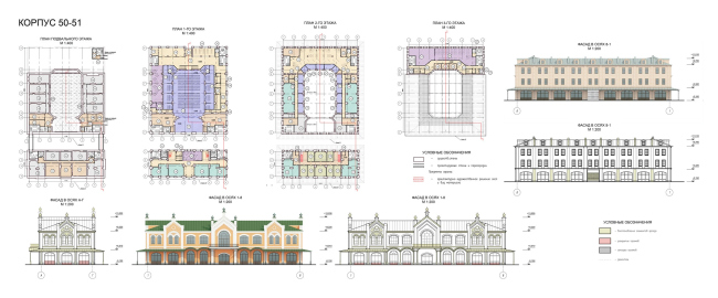 Renovation and reorganization to fit modern functions of the regional cultural heritage site "Apraksin Dvor with the Mariinsky Market"  Studio 44