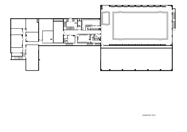 Plan of the basement floor. Pechersk School International  Archimatika