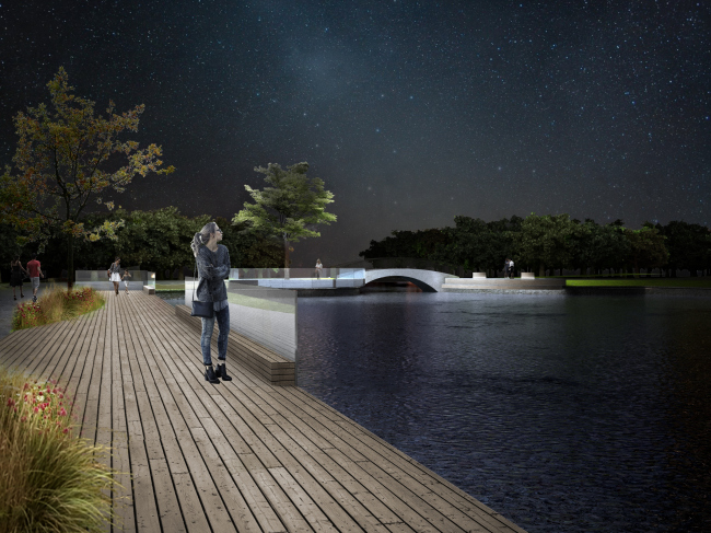 Landscaping the Maly Golitsinsky Pond in the Gorky Park  � �People�s Architect�