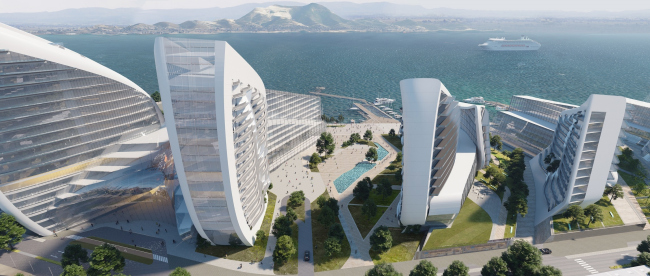 ���������-������������� ������� � ������������� � Zaha Hadid Architects. � ������� �����������: ���������� ����������� ������ (������), ����������� �������� Arteza, ���������� (������), ������ ������ ������� (��������������); Another Architect (��������), ������� ����, �������������� ���������� ������ ������������ (��������������), PwC (������)