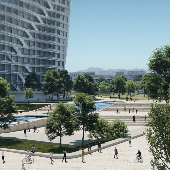���������-������������� ������� � ������������� � Zaha Hadid Architects. � ������� �����������: ���������� ����������� ������ (������), ����������� �������� Arteza, ���������� (������), ������ ������ ������� (��������������); Another Architect (��������), ������� ����, �������������� ���������� ������ ������������ (��������������), PwC (������)